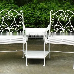 Pretty Wrought Iron Companion Seat thumbnail-1