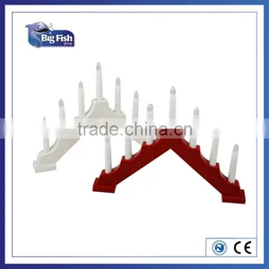 WHITE Battery Operated Christmas Candle Bridge thumbnail-1