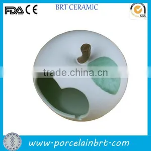 Apple Shaped Ceramic Custom Cigar Ashtray thumbnail-1