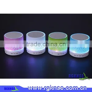 RGKNSE High Quality LED Speaker 300mAh Wireless Bluetooth Speaker With LED Light Brass Mini Speaker thumbnail-3