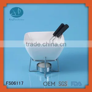 Ceramic Fondue Pot,mini Chocolate Fondue Pot,New Style Chocolate Melting Pot And Chocolatiere Fondue thumbnail-1