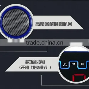 Bluetooth Speaker With USB/SD +Alarm Clock + FM Radio Speaker thumbnail-2