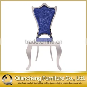 Painting Fabric Mirror Silver Legs Dining Chair Banquet Chair thumbnail-2