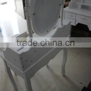 Home Furniture Elegant White Dresser Set With Mirrors And Stool Simple European Style Bedroom Furniture YD-B-1Item 80*40*135cm thumbnail-6