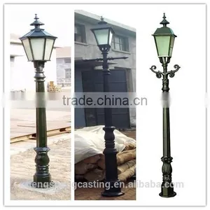 China Hot Sell Cast Iron Outdoor Light Pole , Garden Light Pole , Cast Iron Light Pole thumbnail-2