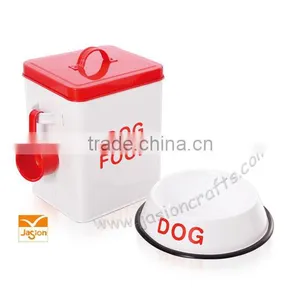 Round Feeder Bowl Formed From Solid Steel Sheet With Rubber Anti-slip Band on Base Rim Ideal for Pet Feeding on Floor/ground Who thumbnail-1