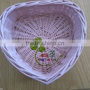 Heart Wicker Storage Fruit Baskets Empty Fruit Basket thumbnail-1