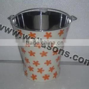 BUCKET PLANTER WITH HANDLE thumbnail-1