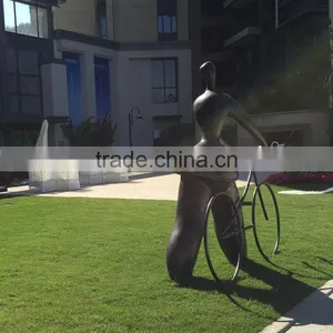 Bronze FRP Rider Sculpture Statue thumbnail-6
