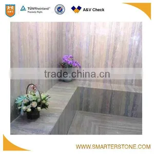 Factory Wholesale Paving Stone Blue Travertine thumbnail-5