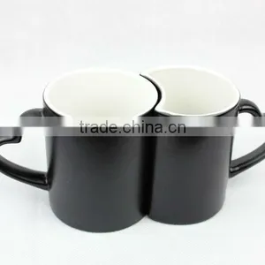 Black Couple Ceramic Color Mug thumbnail-1