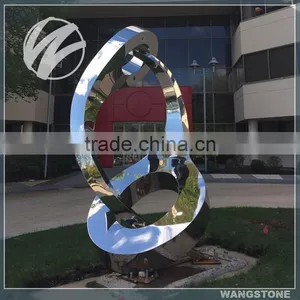 Stainless Steel Outdoor Abstract Garden Metal Sculpture thumbnail-1
