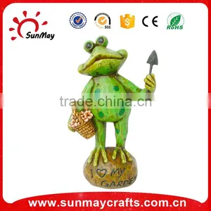 Polyresin Frog Planter Garden Figurine thumbnail-1