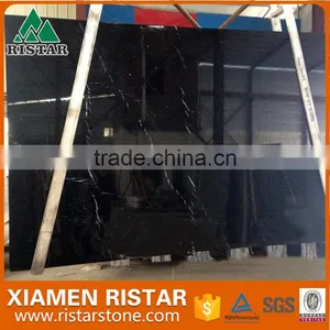 Chinese Nero Marquina Black Marble Tile thumbnail-2
