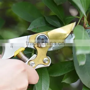 Горячая продажа садовой реечной секатора с золотожелтой окраской thumbnail-3