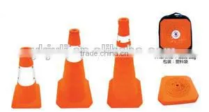 Retractable Traffic Cone Supplier (with PP Base) thumbnail-1
