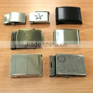 Garment Cloth Metal Stamping Steel Military Buckle Cottom Belt Buckle Nickel Plate Black Antique Brass thumbnail-4