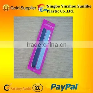 Black and Silvery Shinning Stripe Nail File thumbnail-1