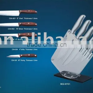 Kitchen Knife Set With Cutting Board thumbnail-1