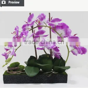Artificial Table Orchids Customized With Foam Base thumbnail-2