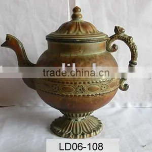 Zinc Teapot Flower Pot thumbnail-1