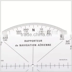 Kearing Round Shape Plastic Aviation Protracotr 360 Degree for Flying Direction Guiding #KRP-1 thumbnail-2