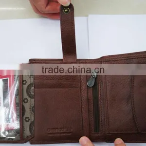 Fashion Men Cowhide Skin Purse Leather Wallet for Men thumbnail-5