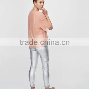 Lady Latest Fashion Sexy New Trendy Woman Mesh Blouse thumbnail-4