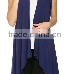 Cheap China Wholesale Clothing Women's Draped Open Front Jersey Knit Vest thumbnail-4