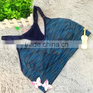 Satin Styling Sexy Women Fitness Gym Running Sports Bra Top thumbnail-5