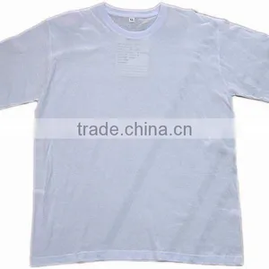 Plain Blank White Cotton T-shirt thumbnail-1