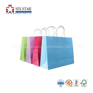 Top Quality Reusable Customized Design Printing Shopping Kraft Paper Bag thumbnail-5