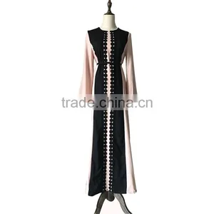 Muslim Cardigan Dubai Abaya 2017 Turkish Coat Women Caftan Kaftan Malaysia Front Open Abaya Wholesale thumbnail-2