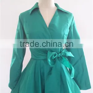 New 40s 50s Lady Wiggle Vintage Retro Style Rockabilly Dress Jive Rockabilly Dress Long Sleeve Dress Special Occasion Dresses thumbnail-2