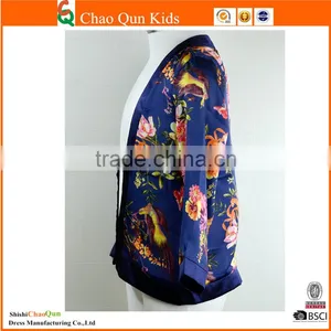 2017 Ehinic Sunscreen Clothing Girls Flower Cardigan Design Salwar Kameez for Children thumbnail-2