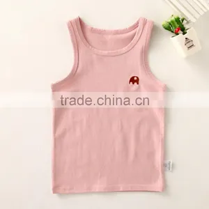 Wholesale Kids Cotton Vest Custom Print Baby Sleeveless Top thumbnail-1