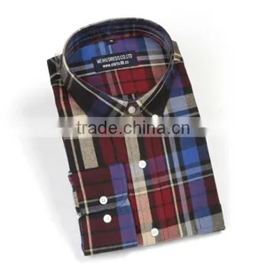 Men's Stylish Contrast Color Oxofrd Formal Shirt thumbnail-3