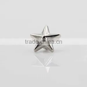 New Design Silver Golden 11.5mm Plastic Shank Buttons Star Shaped Button thumbnail-5