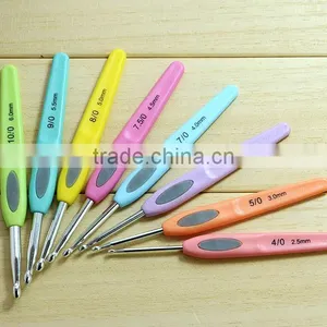 2016 NEW High Quality 8PCS Sofe Plastic Crochet Hooks/Knitting Needles thumbnail-2