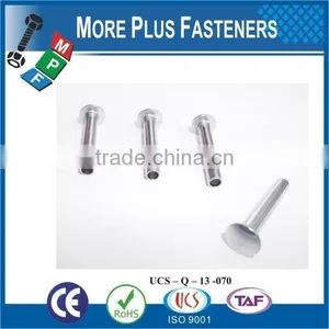 Made in Taiwan High Quality Stainless Steel Flat Head Semi Tubular Rivet thumbnail-1