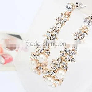 New Fashion Imitation Pearl Rhinestone Lady Sut Earring thumbnail-2