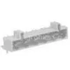 3, 6, 20 Pole Right Angle Pin MCS Connector, PCB Connectors SP475/SP478 (Light-Gray) thumbnail-1