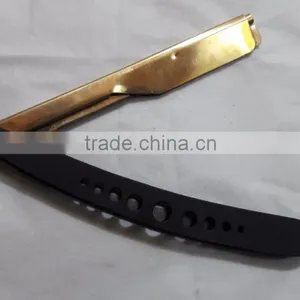 Barber Shaving Razor With Gold Blade With Balck Handle thumbnail-5