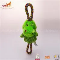 Plush Fetch Toy And Tug Of War Rope Lovely Dinosaur thumbnail-1