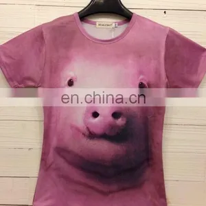 Full Printing Custom 3d Animals t Shirt Wholesale Mouse Design T-shirts thumbnail-4