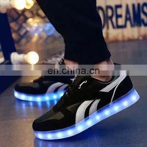 Wholesale Latest Fashion Night Club Shoes for Men Rechargeable Light Up LED Shoes Sneakers thumbnail-5