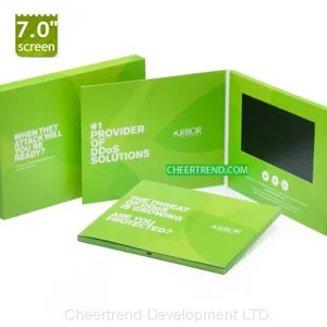 Simple Print A5/A4 Size 4.3 Inch LCD Video Brochure / Video Greeting Card for Business Gift,advertising,promotion thumbnail-5
