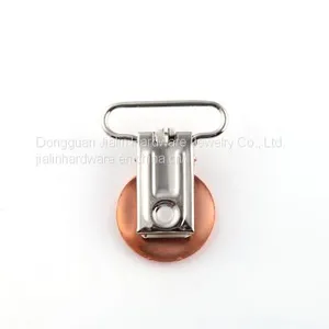 Rose Gold Coated Baby Pacifier Clip Suitable for 1 Inch Width Fabric to Hold on thumbnail-5