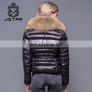 Online Shop Fashion Winter Jacket Fur Parka With Fur Hood thumbnail-2