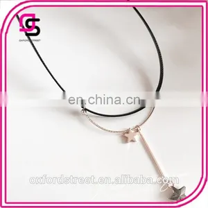 South Korea's New Short Five Star Pendant Necklace Female Jewelry Contracted Joker, Japan and South Korea Temperament Collarbone thumbnail-5